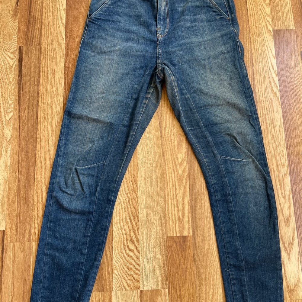 Zara high waisted skinny jeans dark denim